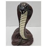 Large Chalkware Cobra Snake 17" H