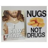 Metal Nugs not Drugs 8.5 x 11",& Jesus