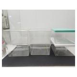 Lot of 6 Storage Boxes- 15 & 16"L