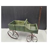 Buckboard Wagon W Wheel Rims 21.5 x 13 3/4x15"