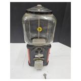 Vintage One Cent Candy Machine  with  Key