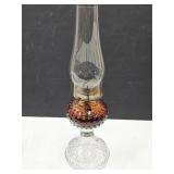Hobnail Oil Lamp 17" H