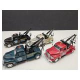 4 Die Cast Advertising Trucks 5" Long