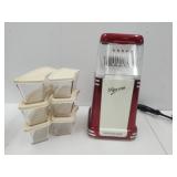 Nostalgia Popcorn Popper &  Small Food Storage