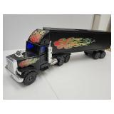 Plastic Toy Semi Truck 2 Sided Car Carrier 26" L