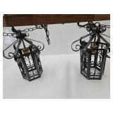 Spanish Revival Wrought Iron Hanging Lights