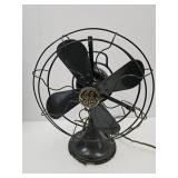 Vintage  GE Art Deco Fan 13" w Untested See Cord