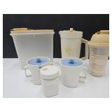 Tupperware Cream, Sugar, Shaker See Lid +