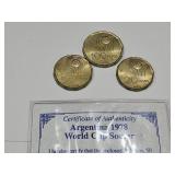 Argentina 1978 World Cup Soccer Coins