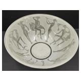 Consilated Glass Dancing Nymph Lady Bowl 8.5"w