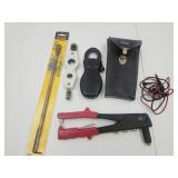 Arrow Pop Riveter, Volt Tester & Drill Bit Extens