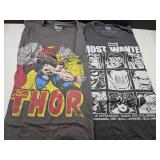 2 Marvel T Shirts Most Wanted & Thor Sz M