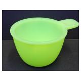 1/3 Cup Uranium Jadite Glass Measure