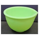 Jadite Uranium Mixing Batter Bowl  6.5"w