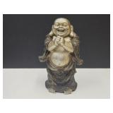 Standing Happy Buddha Figure 10" H