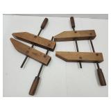 Pair Jorgensen 14" Wood Clamps