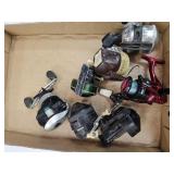 7 Fishing Reels; Johnson, Zebco +