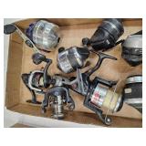 8 Fishing Reels; Zebco, Shakespear +