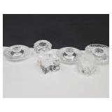 Lot Of 6 Orrefors Sweden Candle Votive Holders