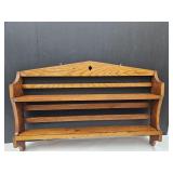 Oak Display , Wall Mount 35 x 22.5" Long