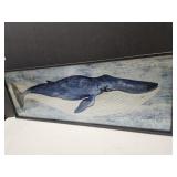 Framed Dolphin Wall Art 17 x 47.5" Long