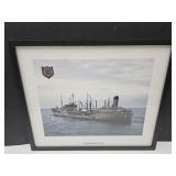 USS Kennebec AO 36 Print US Navy 19.5 X23.5"H