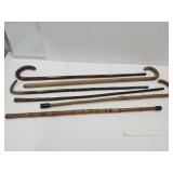 Collection of VTG Walking Sticks & Canes up to 36"