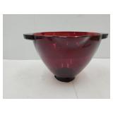 VTG Ruby Red Bowl w Pour Spout-See Size