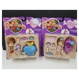 2 NIP The Flintstones Bedrock Baby Playset