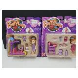 2 NIP The Flintstones Bedrock Baby Playset