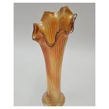 MCM Swung Fenton Peach Luster Vase10 1/4"h