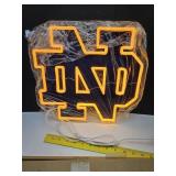 New Notre Dame LED Sign 14" x 13"