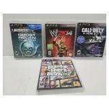 4 PS3 Games-Grand THeft Auto,+
