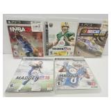5 PS3 Games-Madden 09,+