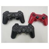 3 Sony PS3 Dualshock  Wireless Controllers