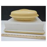 Tupperware Cake Storage & Strainer Dish