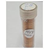 Roll Of 1958 UNC Lincoln Pennies