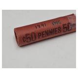 Roll Of 1991 Lincoln Pennies