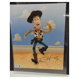 Signed Tom Hanks As Woody Beckett COA Sticker