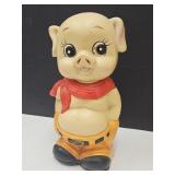 Sweet Vintage Piggy Bank he is  12" H
