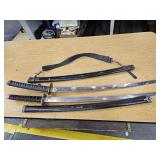 2 Used Katana Type Swords