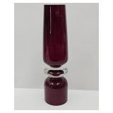 Waterford Marquis Signed Heavy Tango Ruby Red Vase