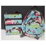 Cute Happy Camper Backpack & Shoulder Strap Purse