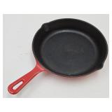 Innova Cast Iron Skillet Enameled Featuring Red