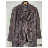 Real Mink Fur Coat MED LG Mid Legnth Fur Coat