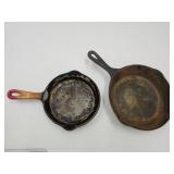 Cast Iron Skillets-w Fire Rings- See Pics