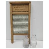 VTG Lingerie Board, & Bottles-Embossed Ammonium +,