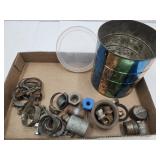 Lot of Hose Clamps, & Galvanized Plumber