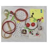 Costume Jewelry; Christmas Jewelry, Earrings +
