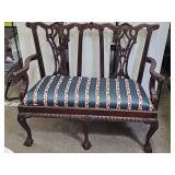 Chippendale Style Loveseat Settee